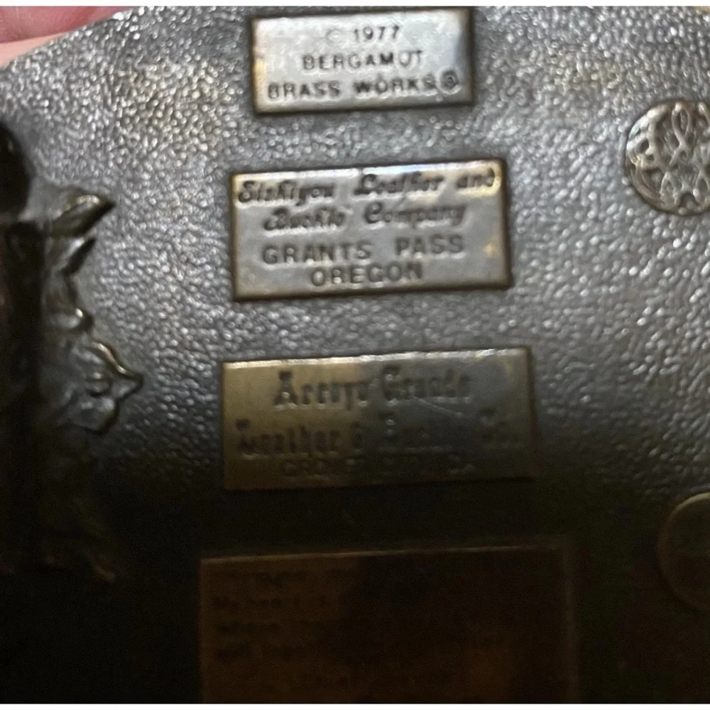 1977 Indian Chief Joseph On Horse Belt Buckle Bergamot Brass Works VTG Rare - Picture 3 of 3